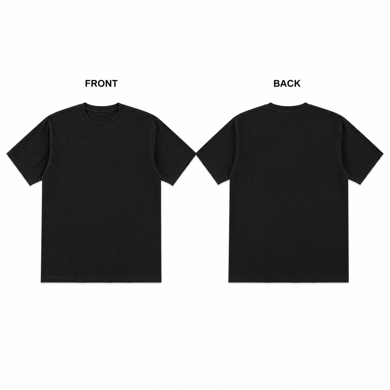 Custom Front & Back Printed T-Shirt – Personalized Double-Sided 100% Cotton Unisex Tee